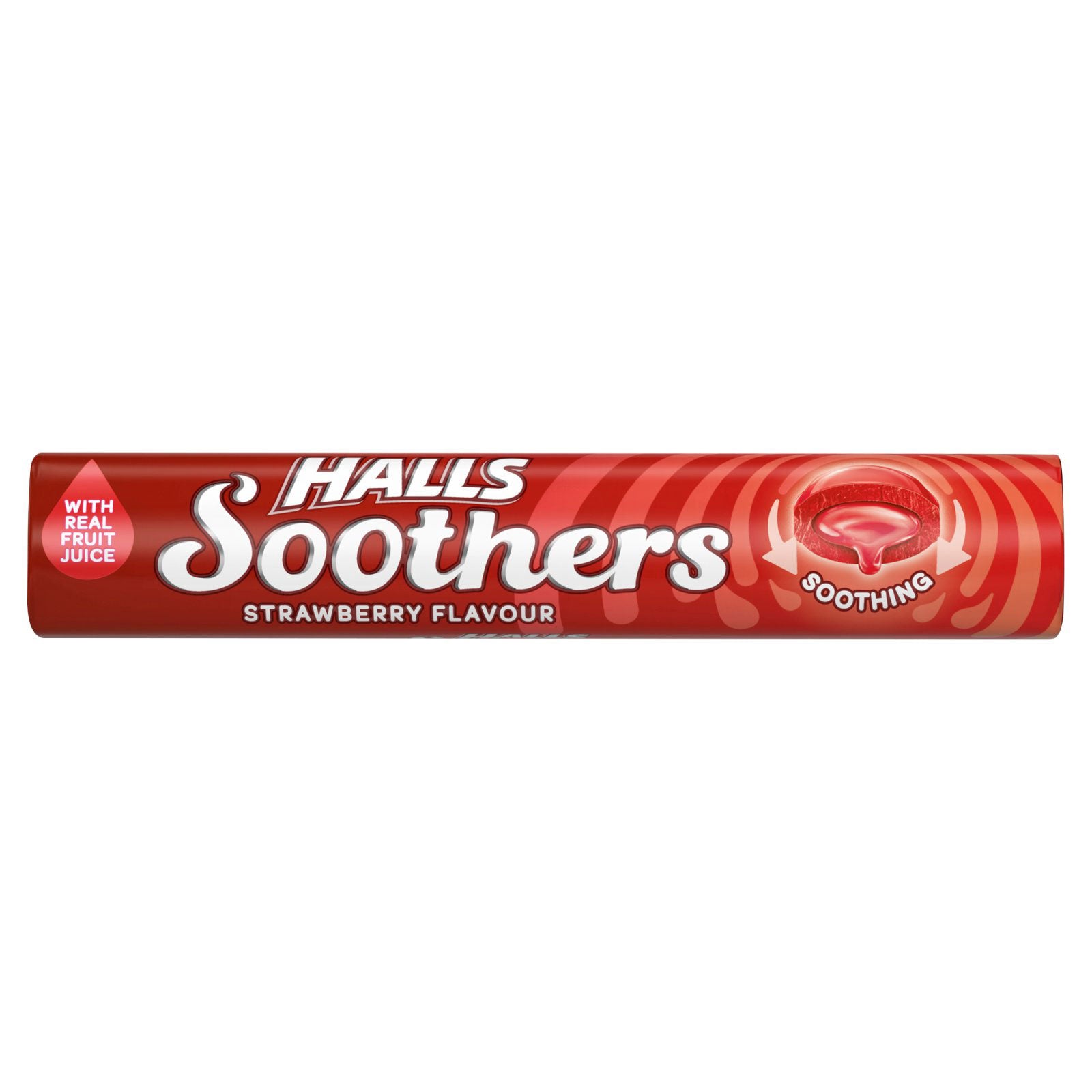 Halls Soothers Strawberry Juice Sweets 45g | High Quality Chocolate & Sweets Online - Product Image Halls Soothers Strawberry Juice Sweets 45g | High Quality Chocolate & Sweets Online - Product Image
